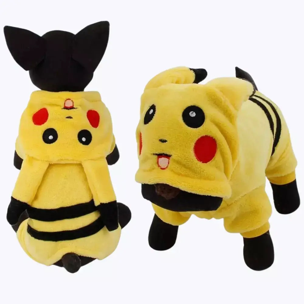 Pikachu Costume for Cat Cute Pokemon Pet Dress Up