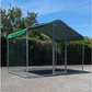 Chicken Run - 6 Sq Ft 38mm Wire Mesh 2x3x7.4ft Galvanized Steel Chicken Coop Enclosure