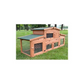 Outdoor Rabbit Hutch Cage 185x51x75cm Large Small Pet Bunny Enclosure