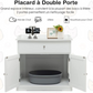 Hidden Litter Box Cabinet for Cats with Drawer and 2 Doors Cat Furniture Enclosure