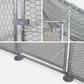 12 sq ft Chicken Coop Run 4x3 ft Galvanized Steel Wire Mesh Pen Enclosure