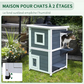 Weatherproof Outdoor Cat House Durable Pet Shelter for Cats