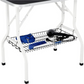 Folding Dog Grooming Table Adjustable Arm 2 Restraint Straps Storage Basket Large Non Slip Surface Supports Up To 220lbs