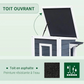 Weatherproof Outdoor Cat House Durable Pet Shelter for Cats