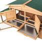 Wooden Hamster Cage for Small Rodents - 89 x 30 x 37.6 inches