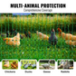 Electric Fence Mesh Kit 4 ft x 168 ft PE Netting with Posts and Double-Pointed Stakes Portable Utility Poultry Chicken Fence