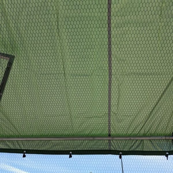 Chicken Run - 6 Sq Ft 38mm Wire Mesh 2x3x7.4ft Galvanized Steel Chicken Coop Enclosure