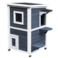 Weatherproof Outdoor Cat House Durable Pet Shelter for Cats