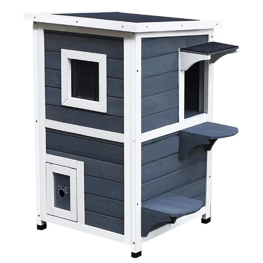 Weatherproof Outdoor Cat House Durable Pet Shelter for Cats