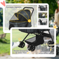 Dog Stroller with 4 Swivel Wheels Pet Jogger for Small Dogs Mobile Puppy Carrier