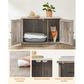 Cat Litter Box Furniture with Removable Divider - Cat Toilet House