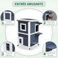 Weatherproof Outdoor Cat House Durable Pet Shelter for Cats