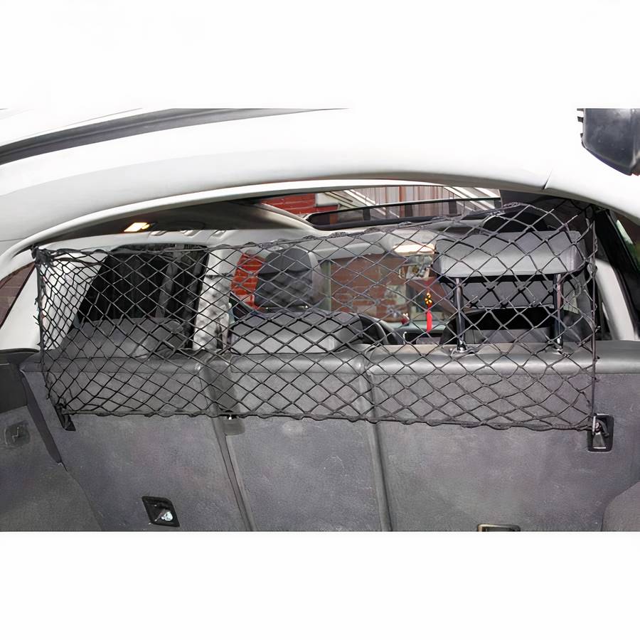 Expandable Dog Car Seat Cover Mesh Barrier for Backseat Protection