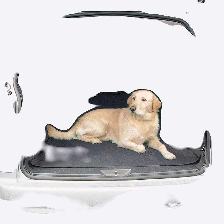 Expandable Dog Car Seat Cover Mesh Barrier for Backseat Protection