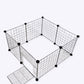 Foldable Metal Dog Playpen with Iron Gates