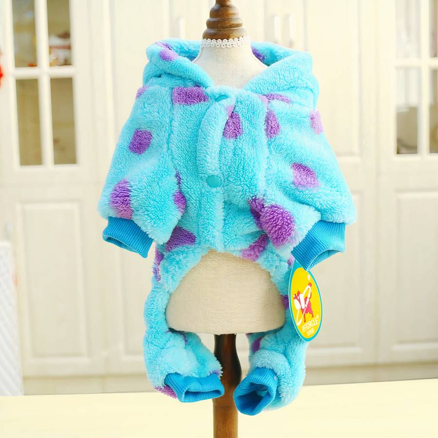 Cute Thick Hooded Dog Coat Warm Puppy Jacket