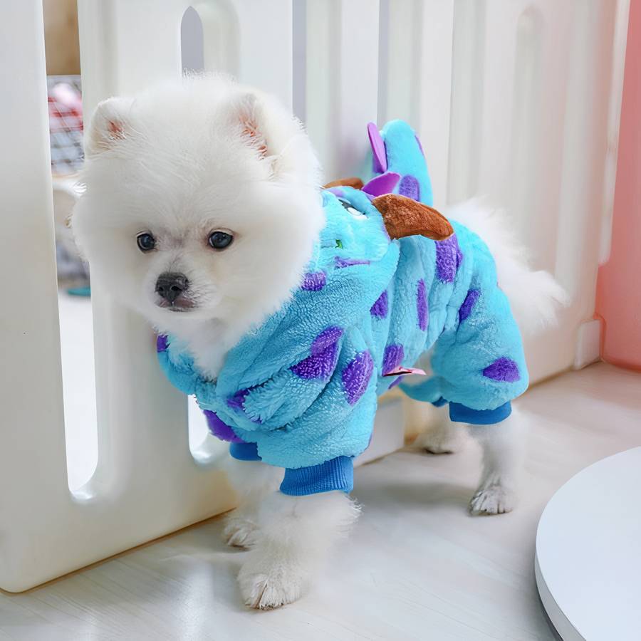 Cute Thick Hooded Dog Coat Warm Puppy Jacket