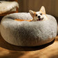 XXL Plush Round Dog Bed Extra Large Cozy Pet Basket