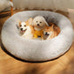 XXL Plush Round Dog Bed Extra Large Cozy Pet Basket