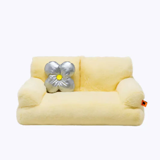 Cat Sofa Bed Plush Pet Couch for Cats Comfortable Lounge Furniture