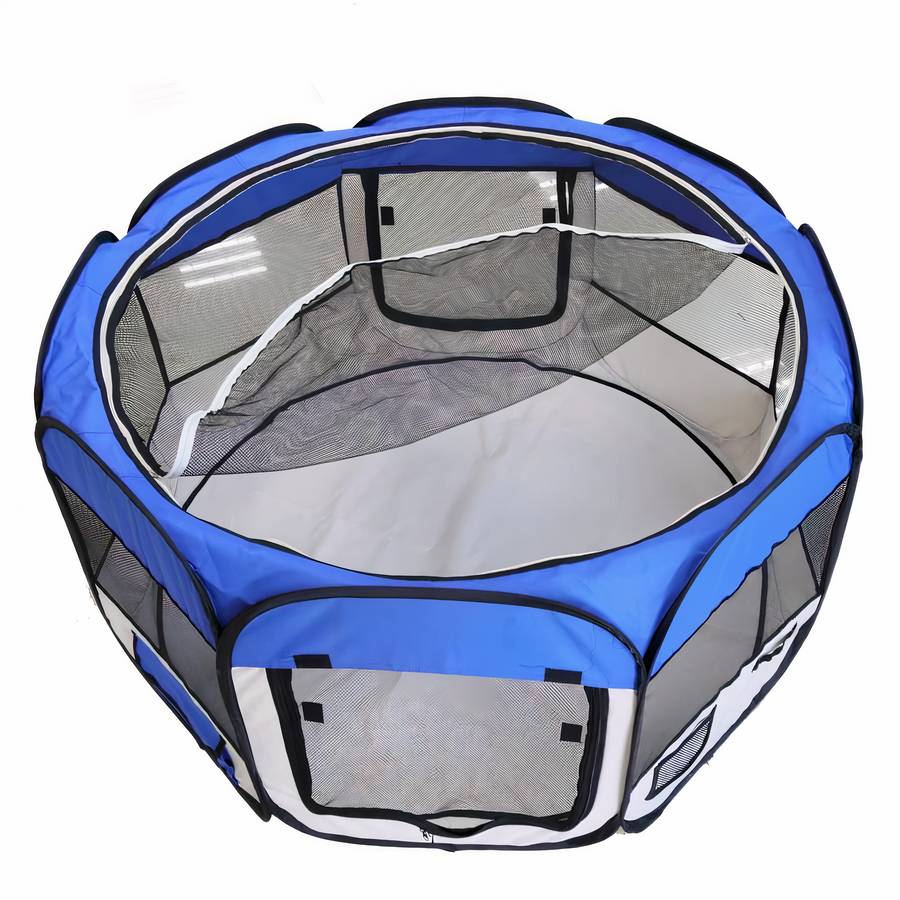 Foldable Octagonal Dog Tent Portable Pet Shelter Outdoor Canopy