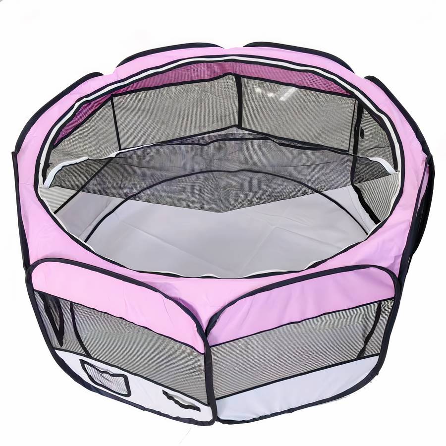 Foldable Octagonal Dog Tent Portable Pet Shelter Outdoor Canopy