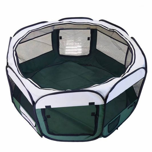 Foldable Octagonal Dog Tent Portable Pet Shelter Outdoor Canopy