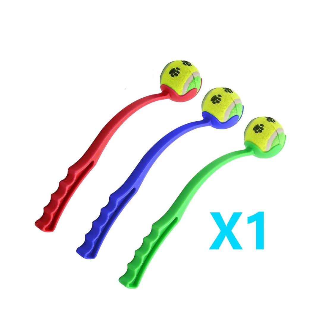 Manual Dog Ball Launcher Retriever Toy for Fetch Training
