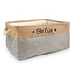 Custom Pet Storage Basket Personalized Pet Organizer Bin