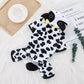 Cow Print Cat Hoodie Costume for Kids and Adults Animal Onesie Pajamas