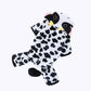 Cow Print Cat Hoodie Costume for Kids and Adults Animal Onesie Pajamas