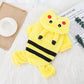 Pikachu Costume for Cat Cute Pokemon Pet Dress Up