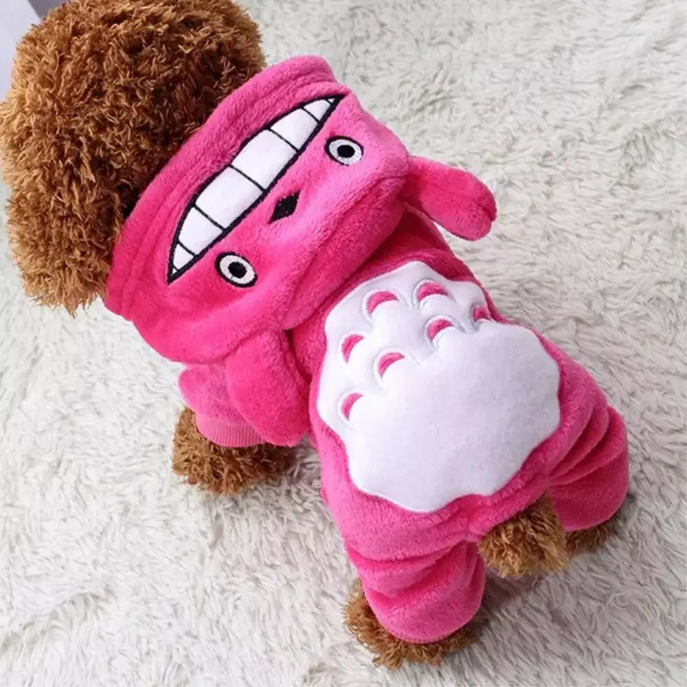 Fleece Cat Costume Soft Warm Pet Outfit for Cats