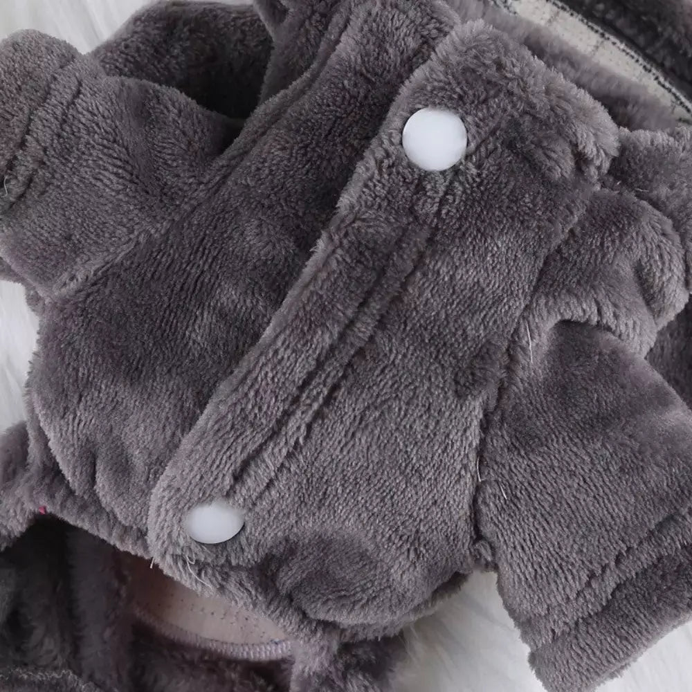 Fleece Cat Costume Soft Warm Pet Outfit for Cats