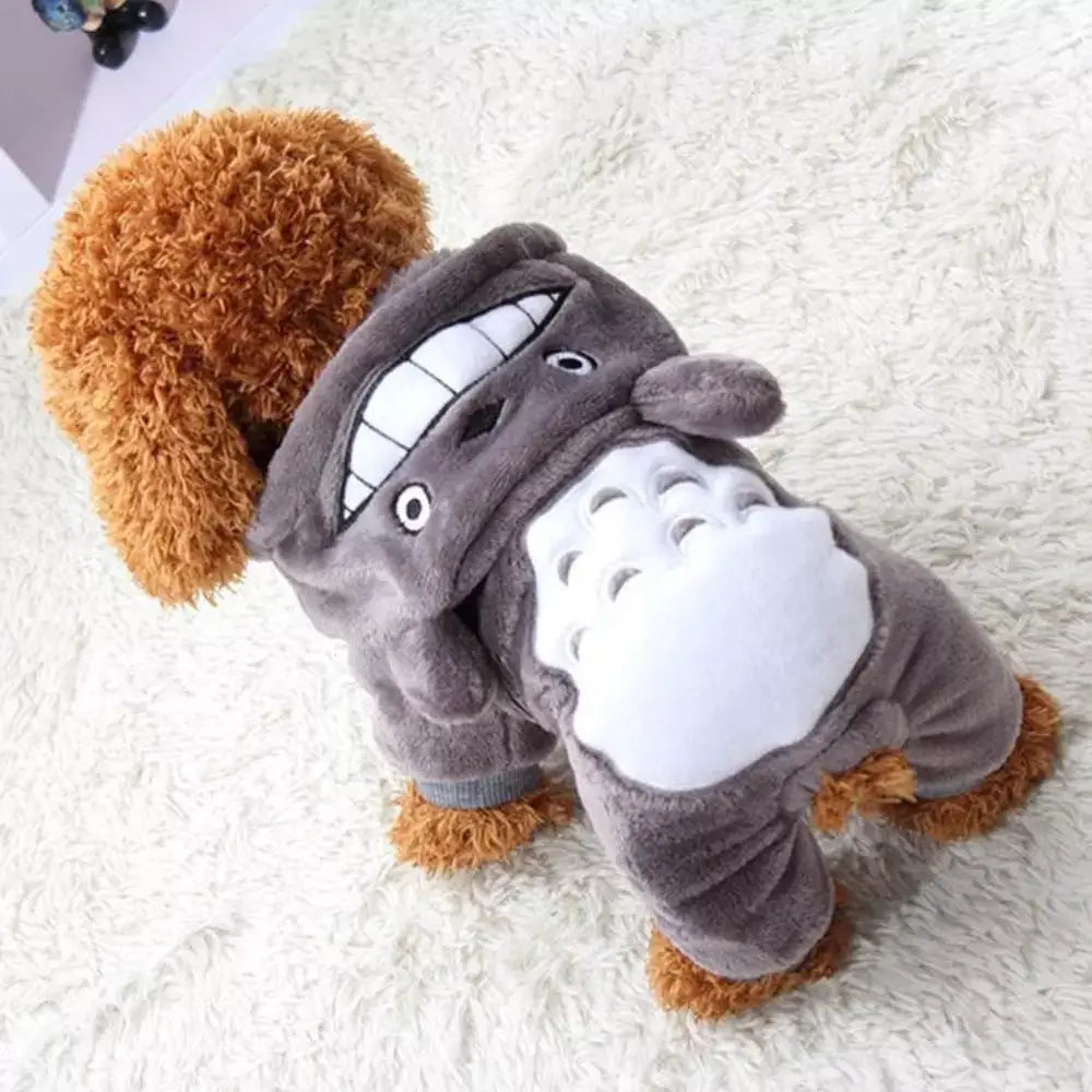 Fleece Cat Costume Soft Warm Pet Outfit for Cats