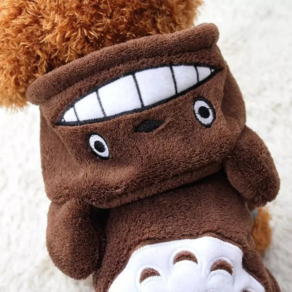 Fleece Cat Costume Soft Warm Pet Outfit for Cats