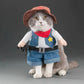 Cat Cowboy Costume for Kids and Adults Wild West Fancy Dress Outfit