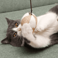 Wooden Cat Fishing Rod Toy Natural Interactive Cat Wand