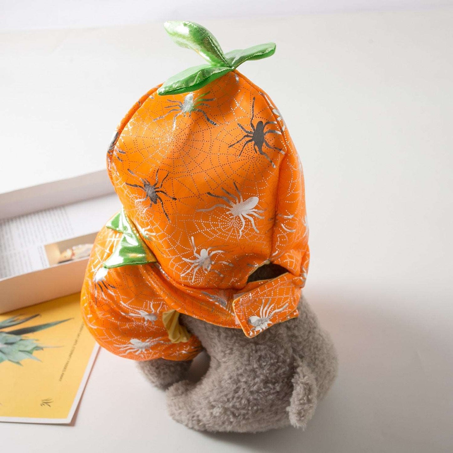 Pumpkin Costume for Cats and Dogs Halloween Pet Outfit