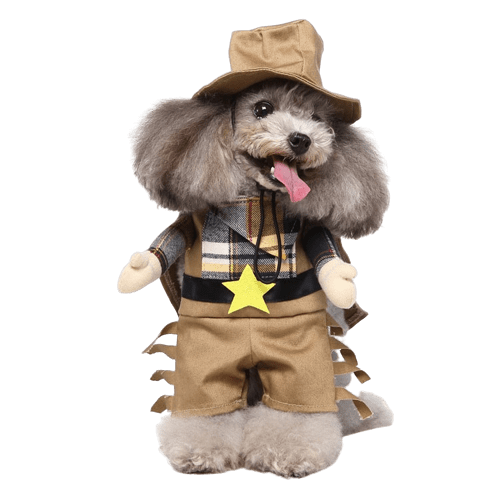 Cowboy Costume for Dogs and Cats Pet Dress Up Outfit