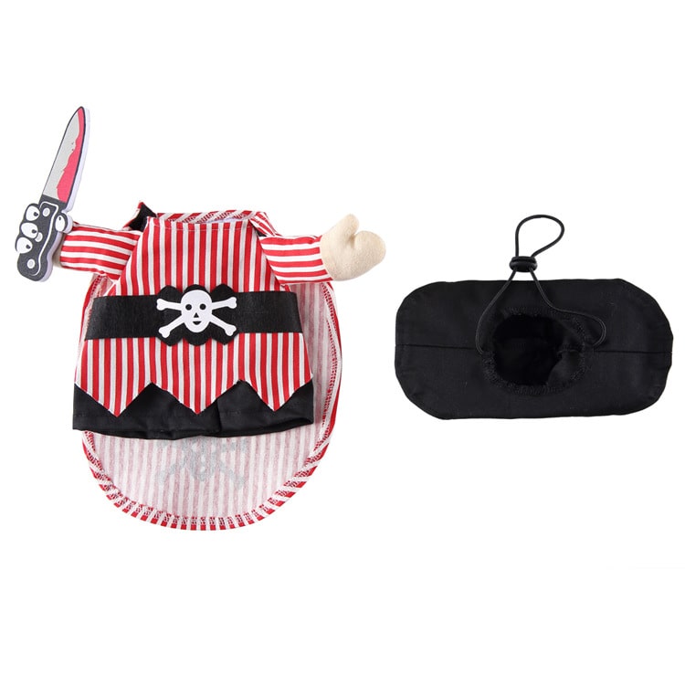 Pirate Costume for Cats and Dogs Pet Halloween Outfit