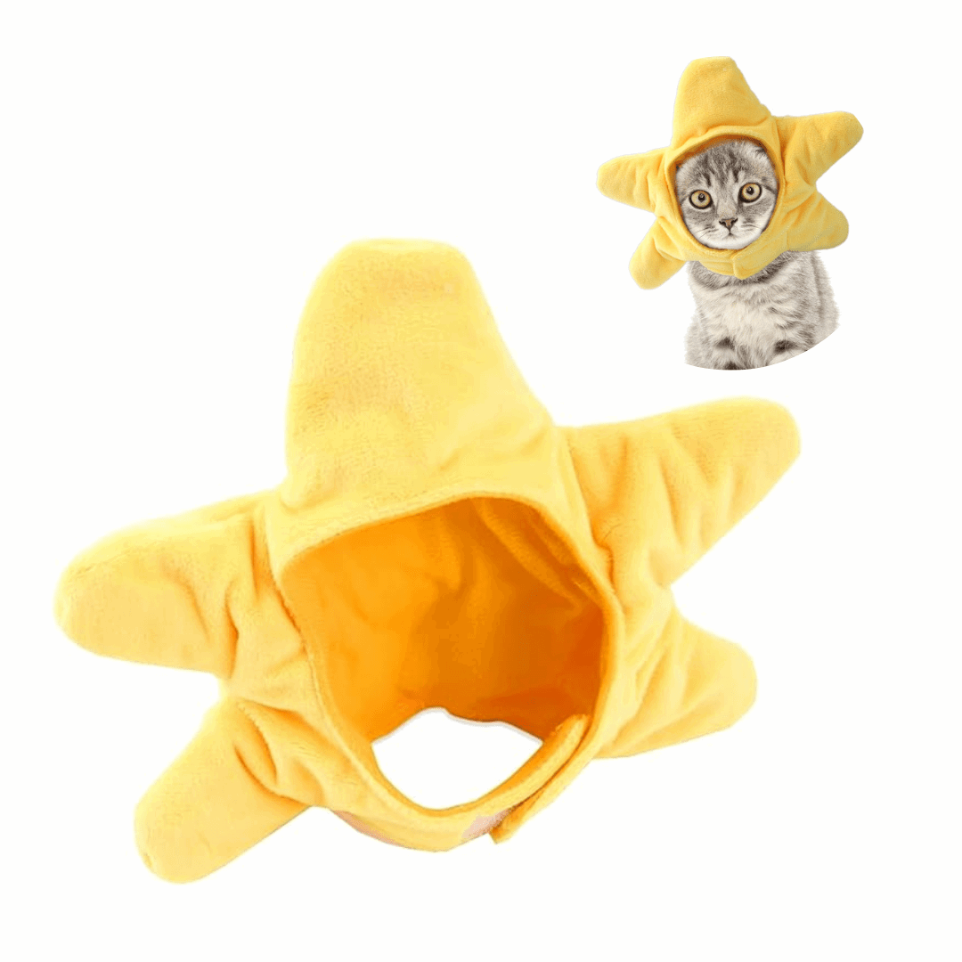 Cat Head Costume Pet Hat Funny Halloween Accessory for Cats