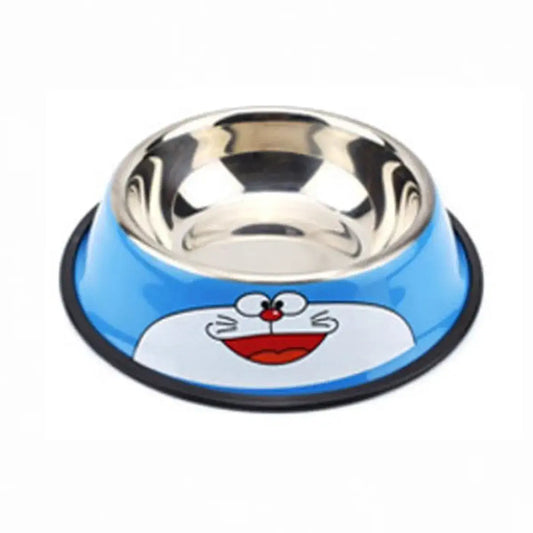 Doraemon Pet Food Bowl Durable Dog Cat Dish