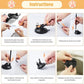 Cat Fishing Rod Toy with Suction Cup Interactive Cat Teaser Toy