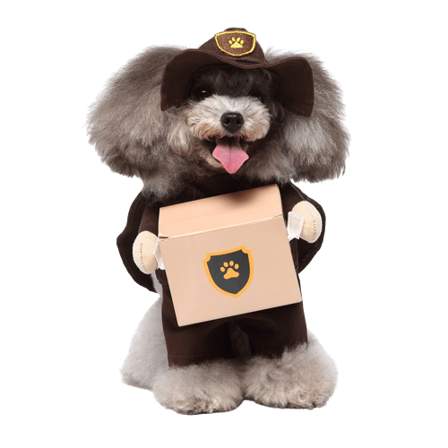 Pet Costume for Cats and Dogs - Package Delivery Driver Outfit