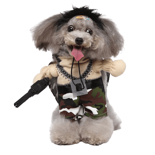 Military Costume for Dogs and Cats Pet Camouflage Outfit