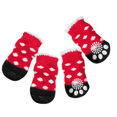 Christmas Dog Socks Holiday Pet Socks Festive Dog Socks