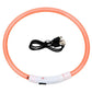 LED Dog Collar Light Up Waterproof Rechargeable Safety Collar for Night Walking
