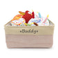 Custom Pet Storage Basket Personalized Pet Organizer Bin