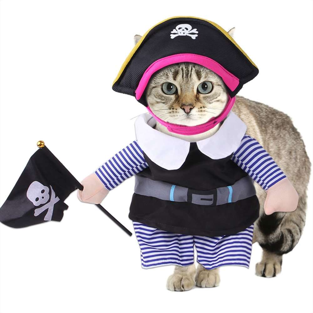 Pirate Costume for Cats and Dogs 2 Pack